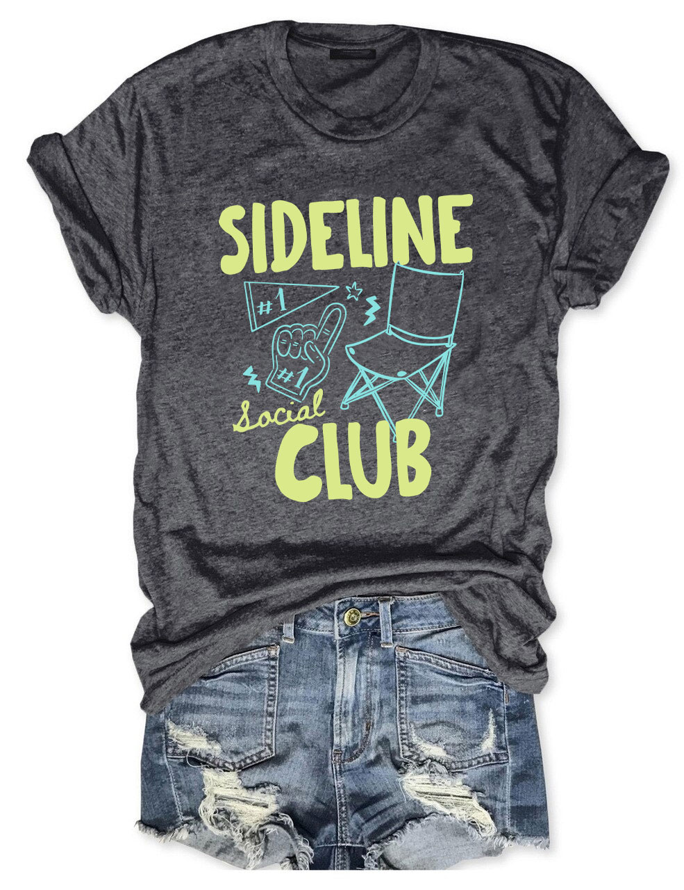 Custom Sideline Social Club Softball T-shirt
