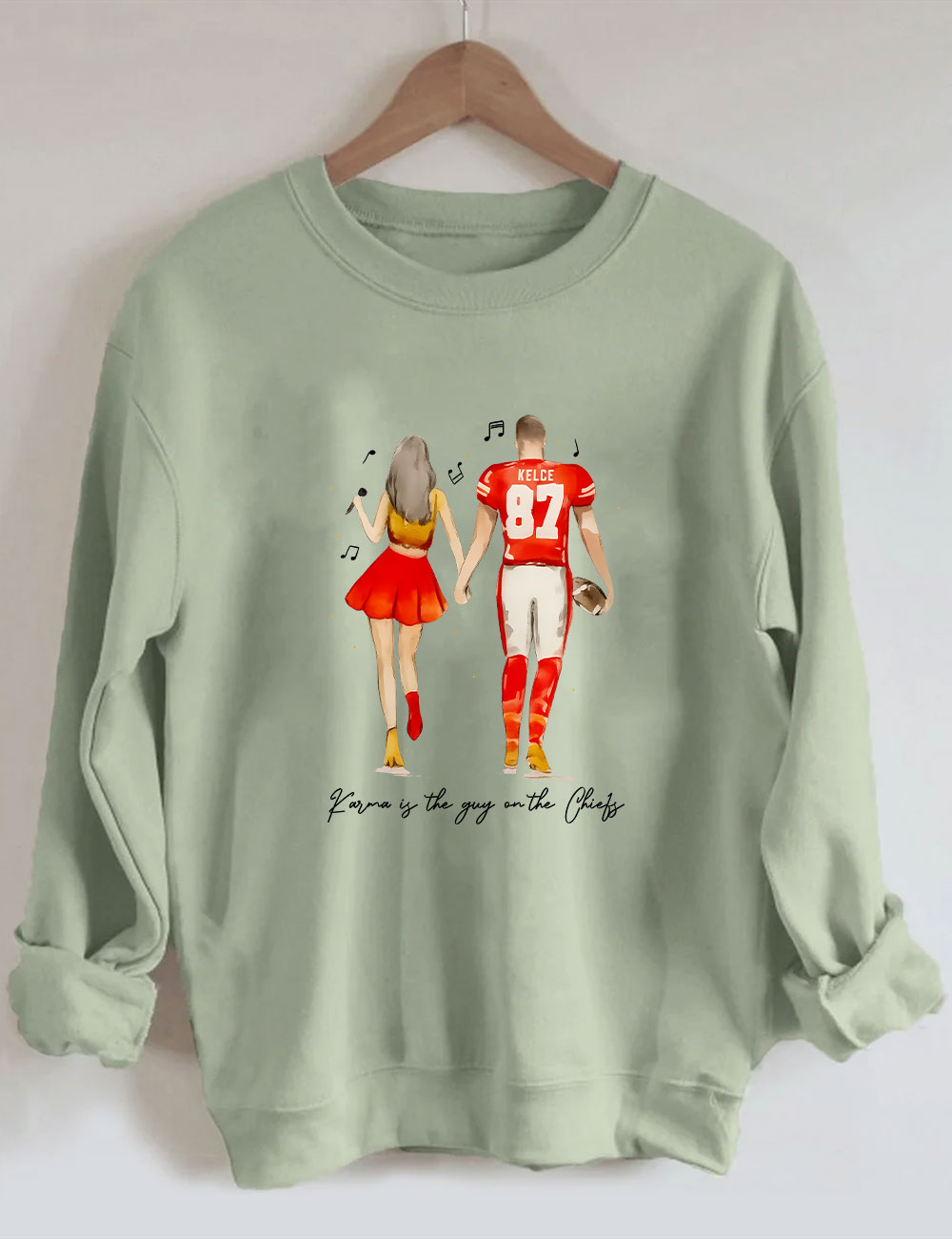 Taylor and Travis Chiefs Football Sweatshirt
