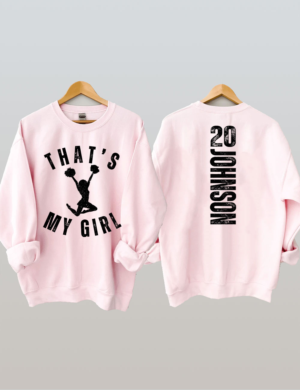 Custom That's My Girt Cheer Mom Sweatshirt
