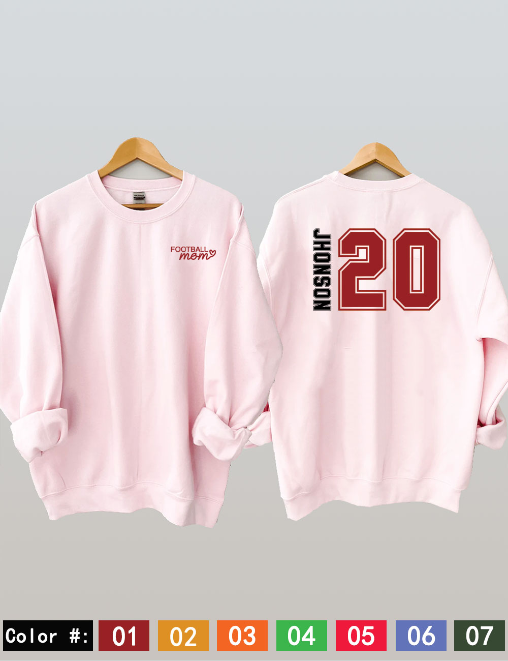Custom Football Mom Sweatshirt
