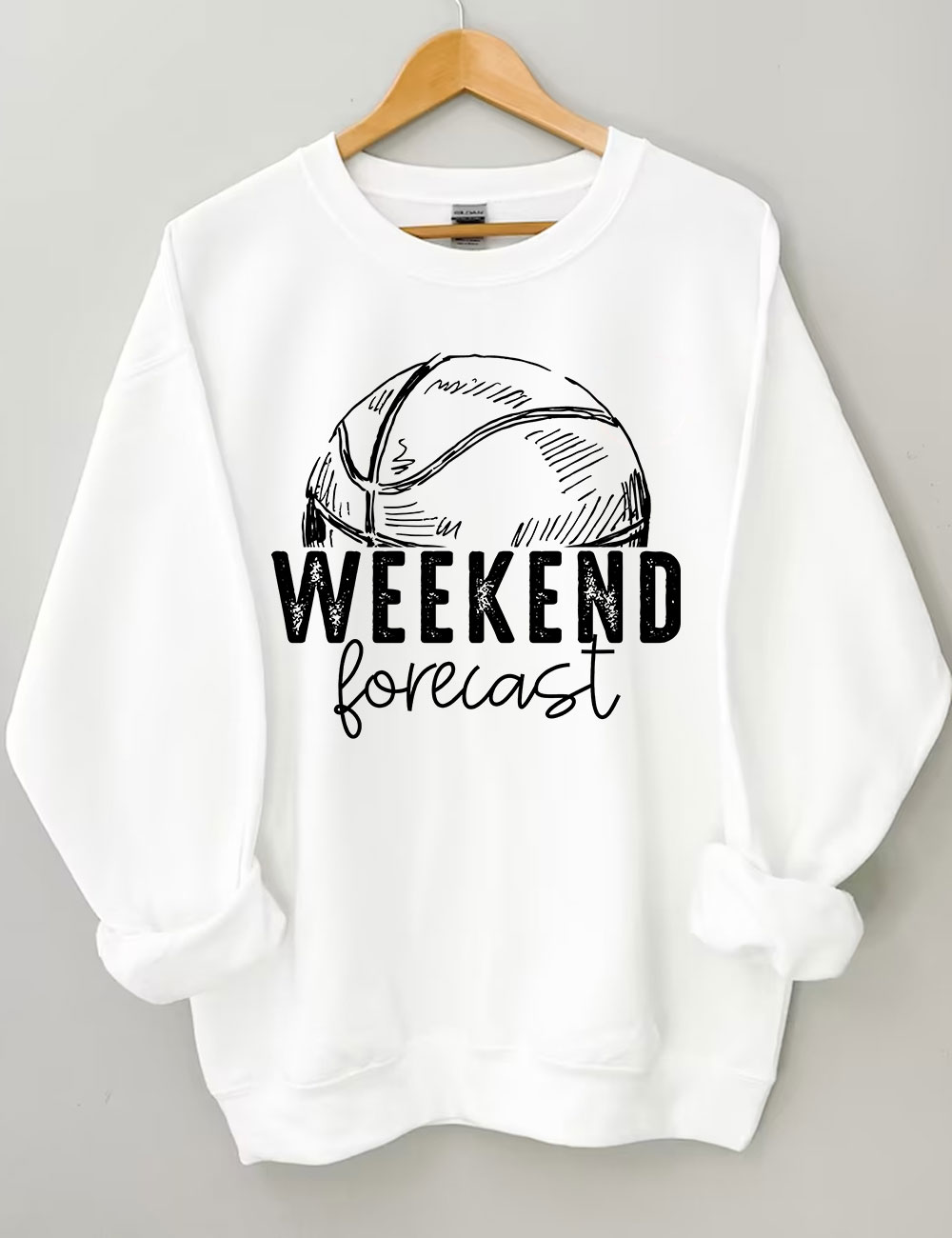 Weekend Forecast Basketball Sweatshirt