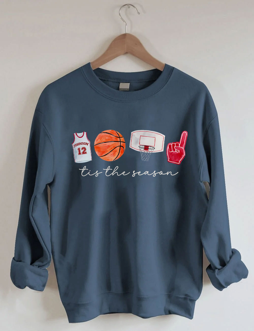Custom Basketball Tis the Season Sweatshirt