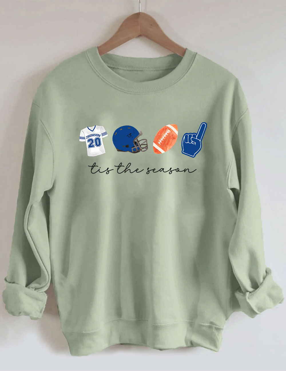 Custom Football Tis the Season Sweatshirt