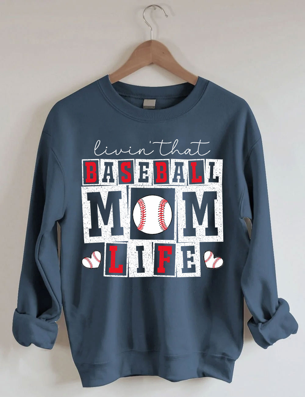 Baseball Mom Life  Sweatshirt