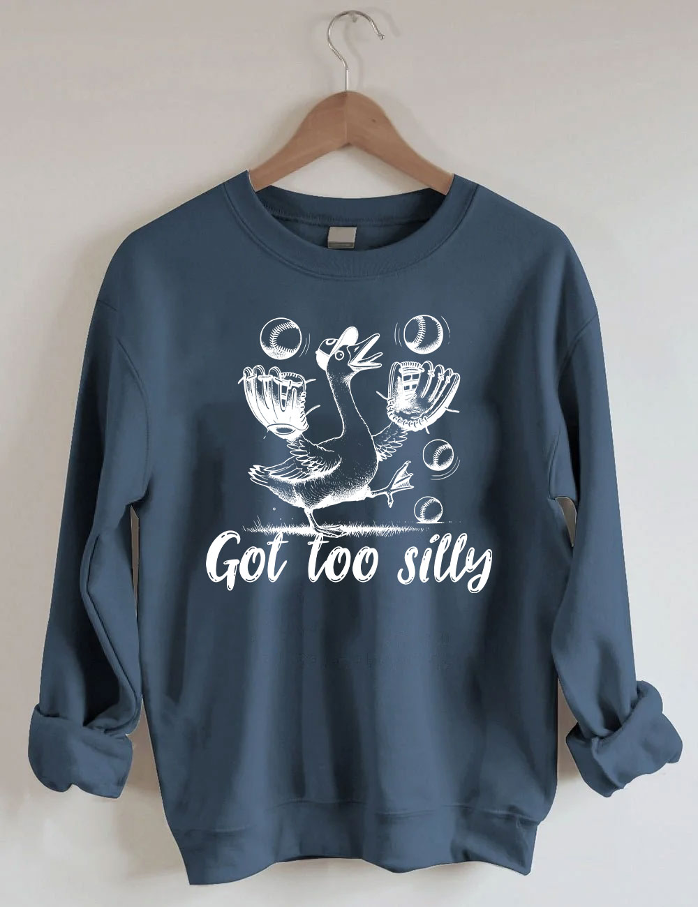 Silly Goose Baseball Meme Sweatshirt