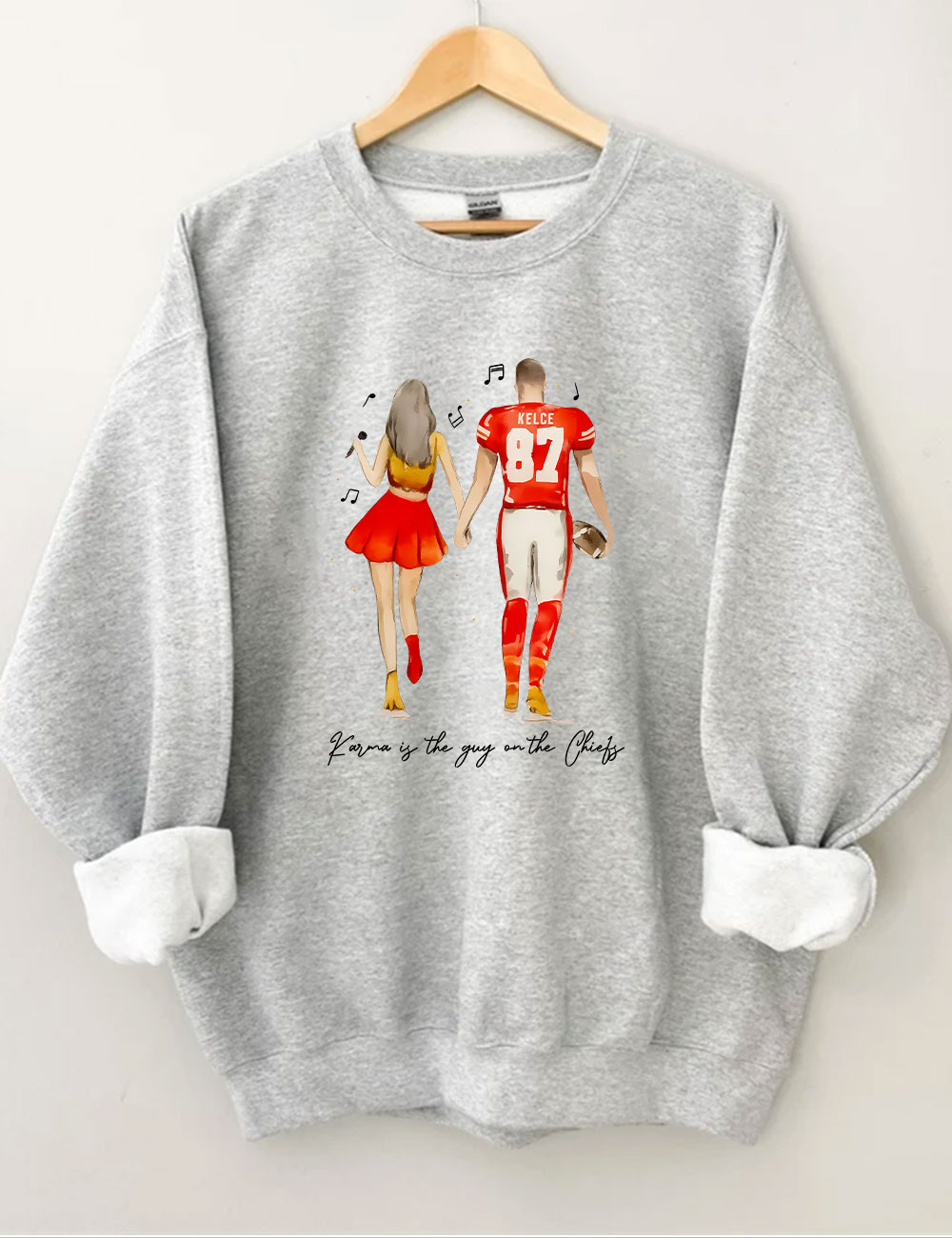 Taylor and Travis Chiefs Football Sweatshirt