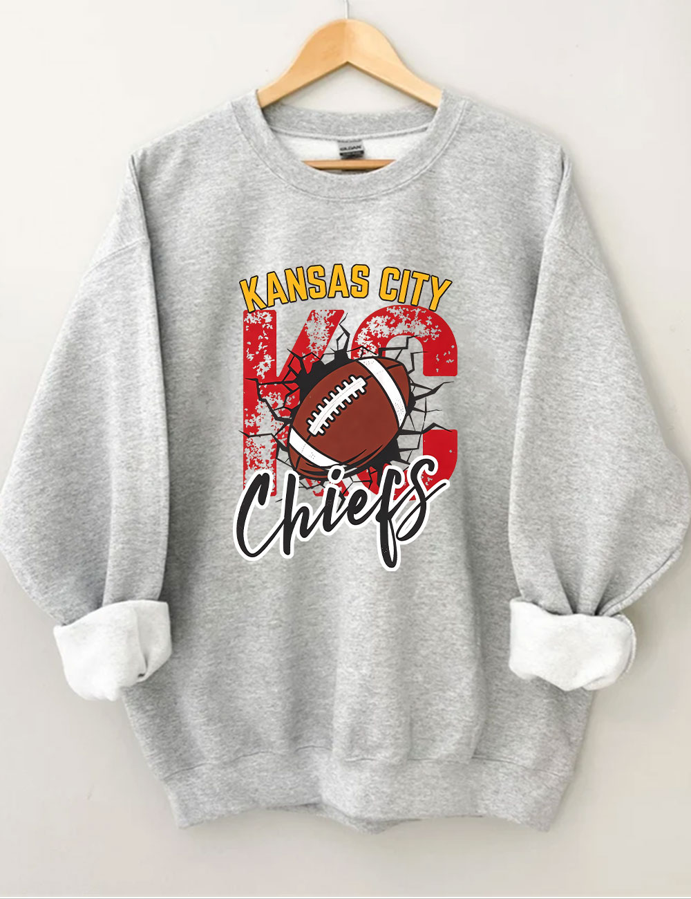 Kansas City Chiefs Football Helmet Sweatshirt