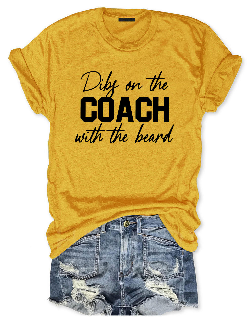Dibs On The Coach With The Beard Football T-Shirt