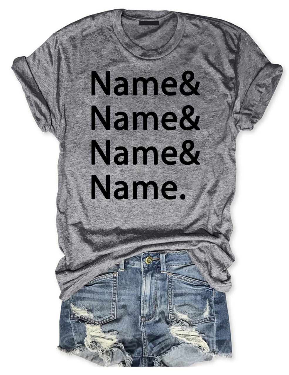 Custom Name List T-shirt
