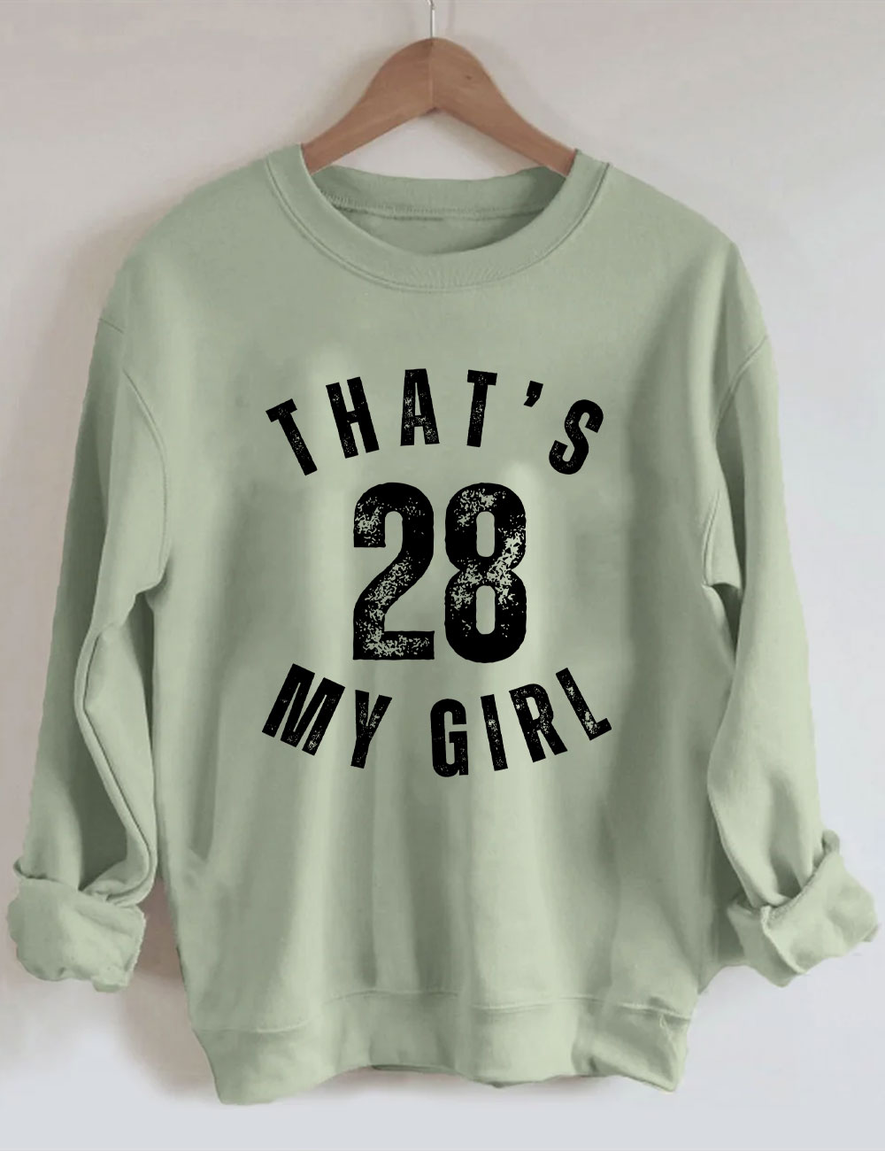 Custom That's My Girl Football Mom Sweatshirt