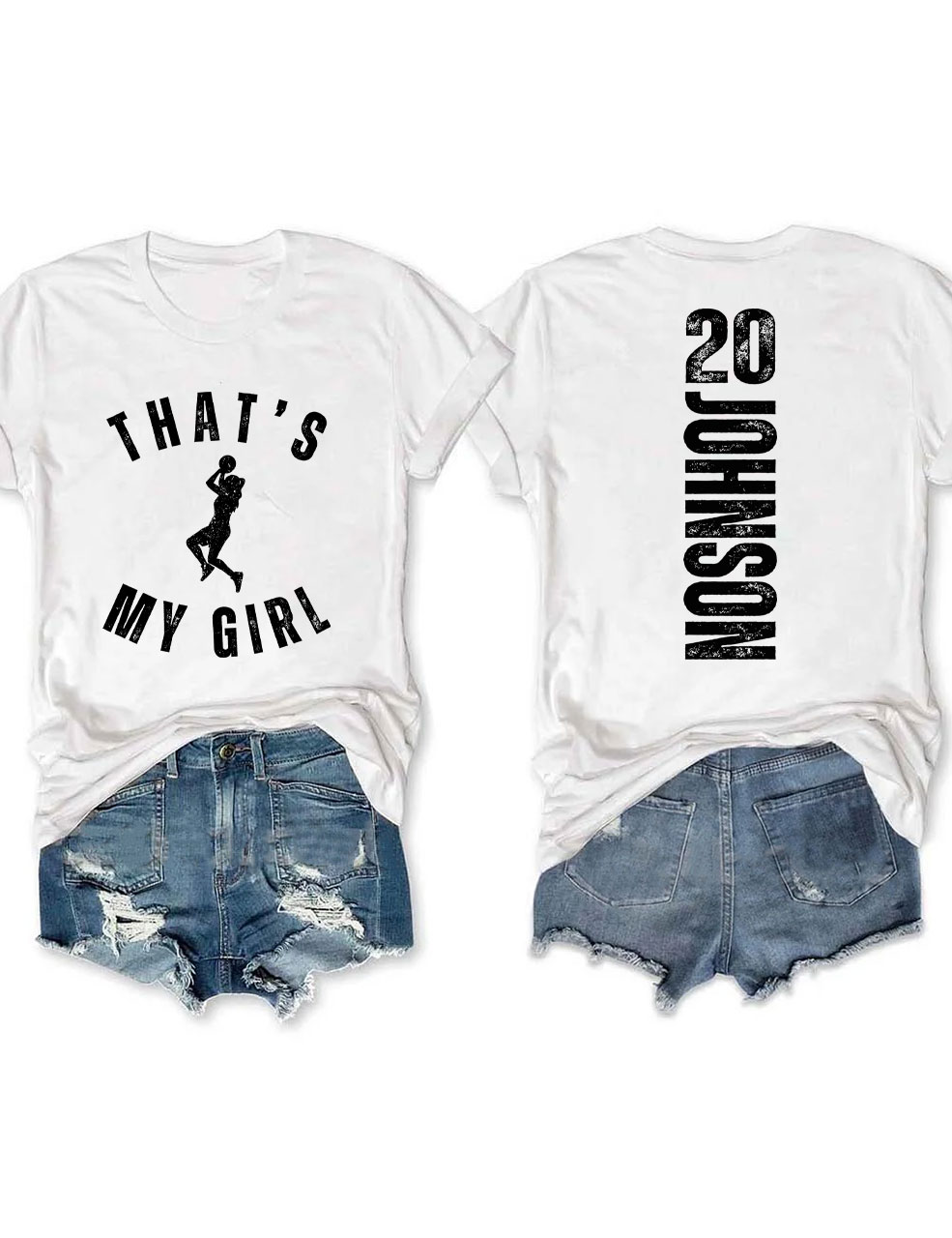 Custom That's My Girl Basketball Mom T-shirt