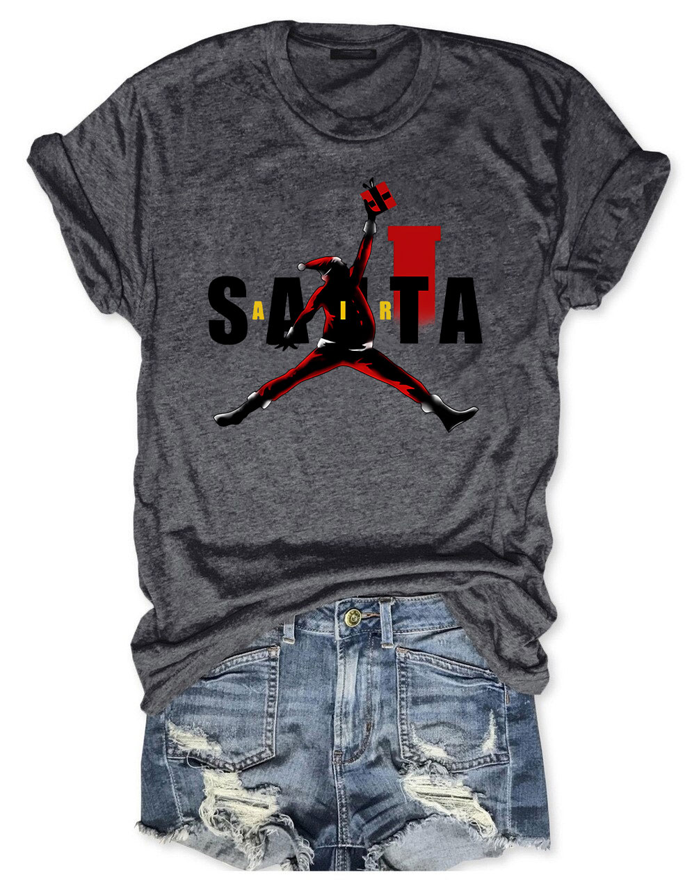 Air Santa Christmas Basketball T-shirt