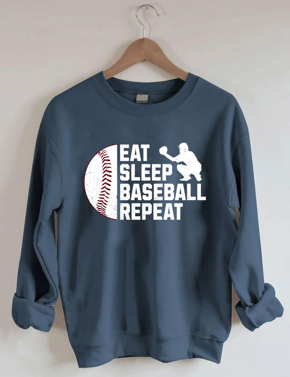 Eat Sleep Baseball Repeat Sweatshirt