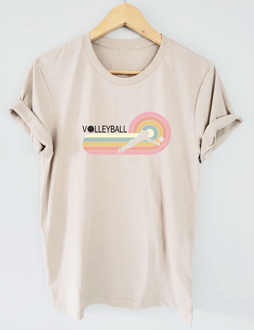 Retro Volleyball Player T-shirt