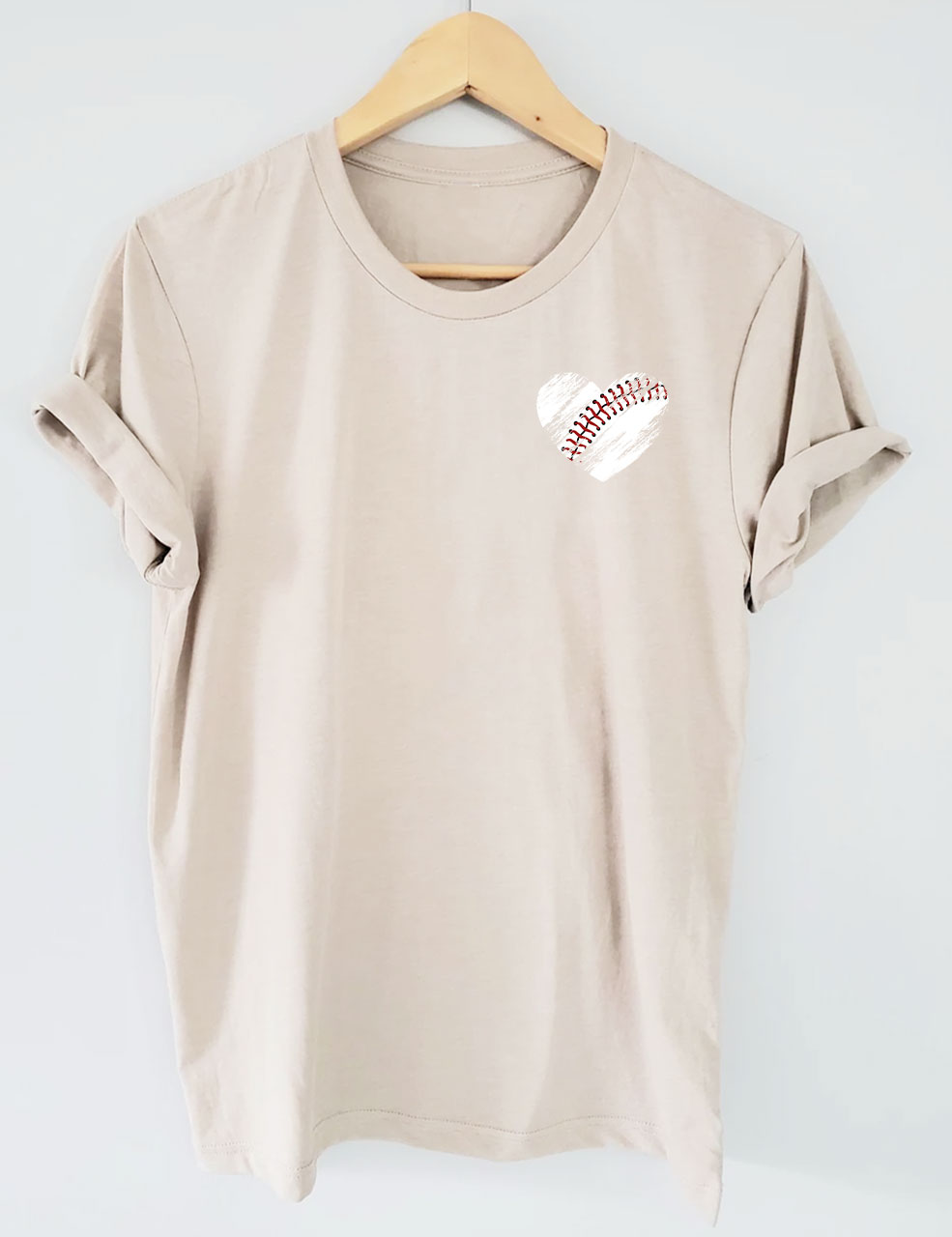 Retro Heart Baseball T-shirt