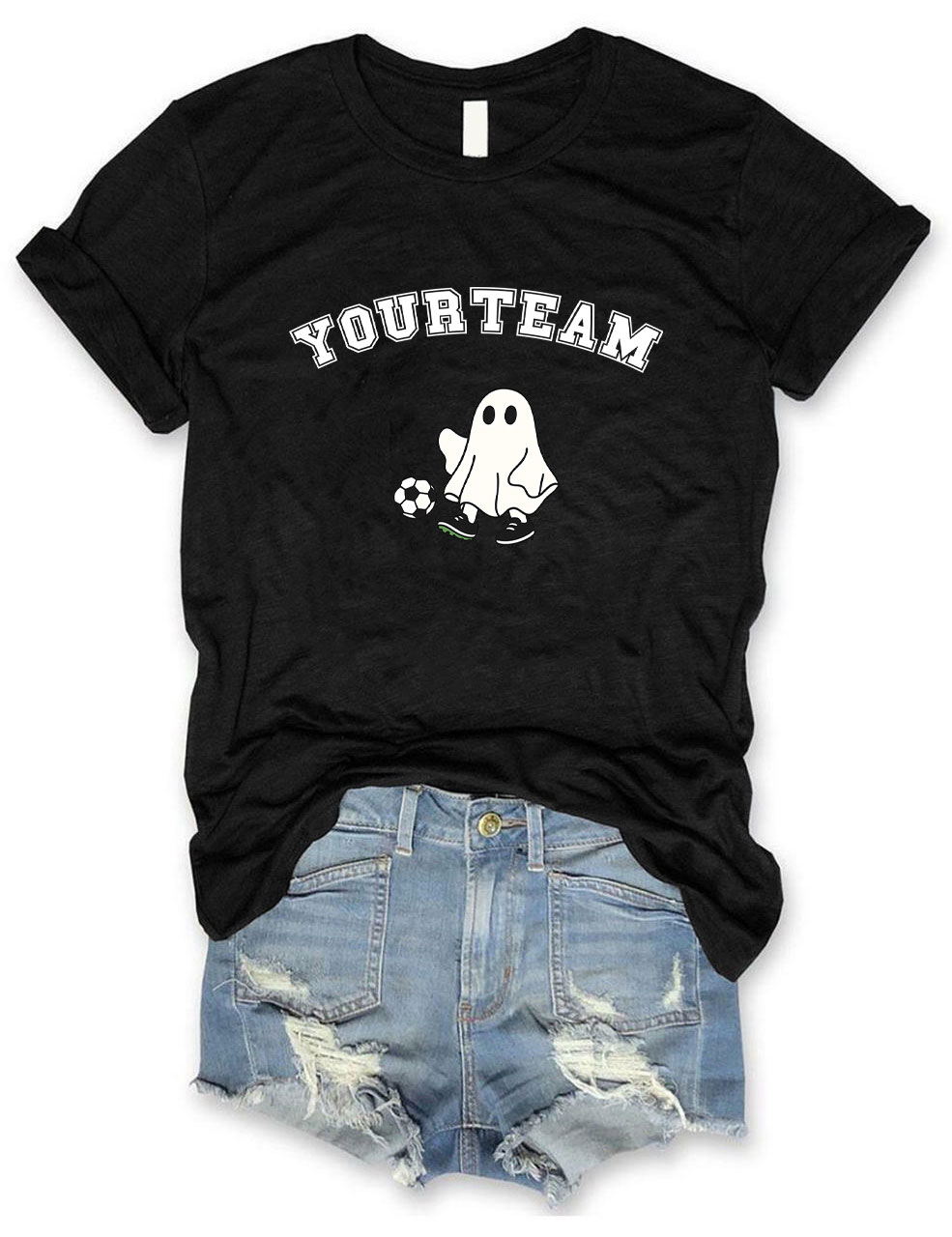Custom Ghost Soccer Funny T-shirt