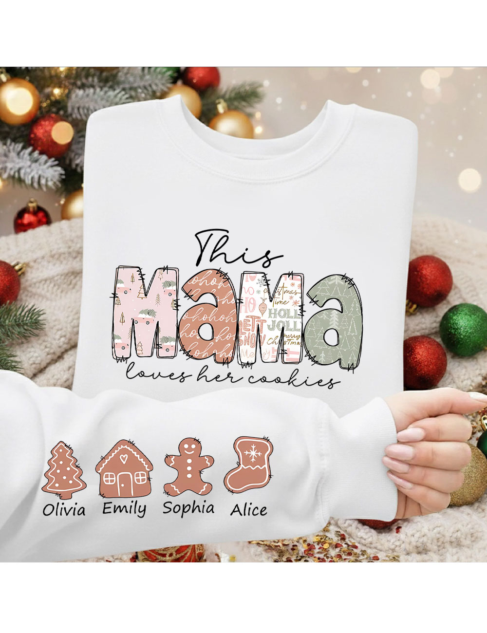 Custom This Mama Loves Her Cookies Sweatshirt