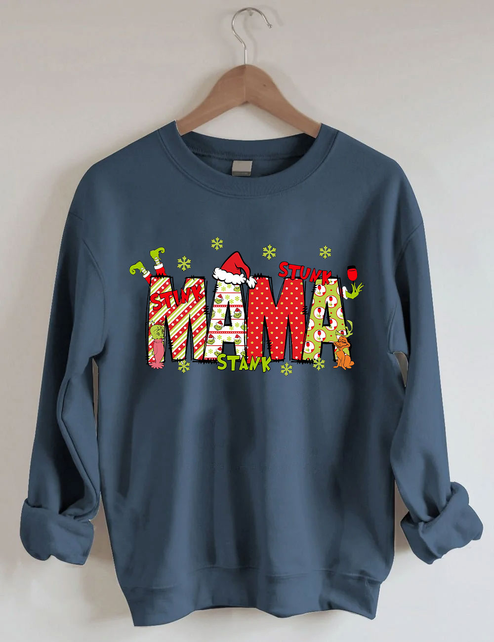 Custom Christmas Mama Kids Names Sweatshirt