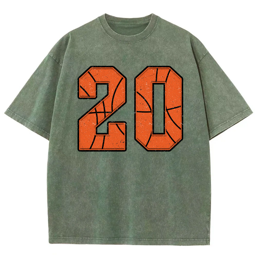 Custom Basketball Number T-shirt