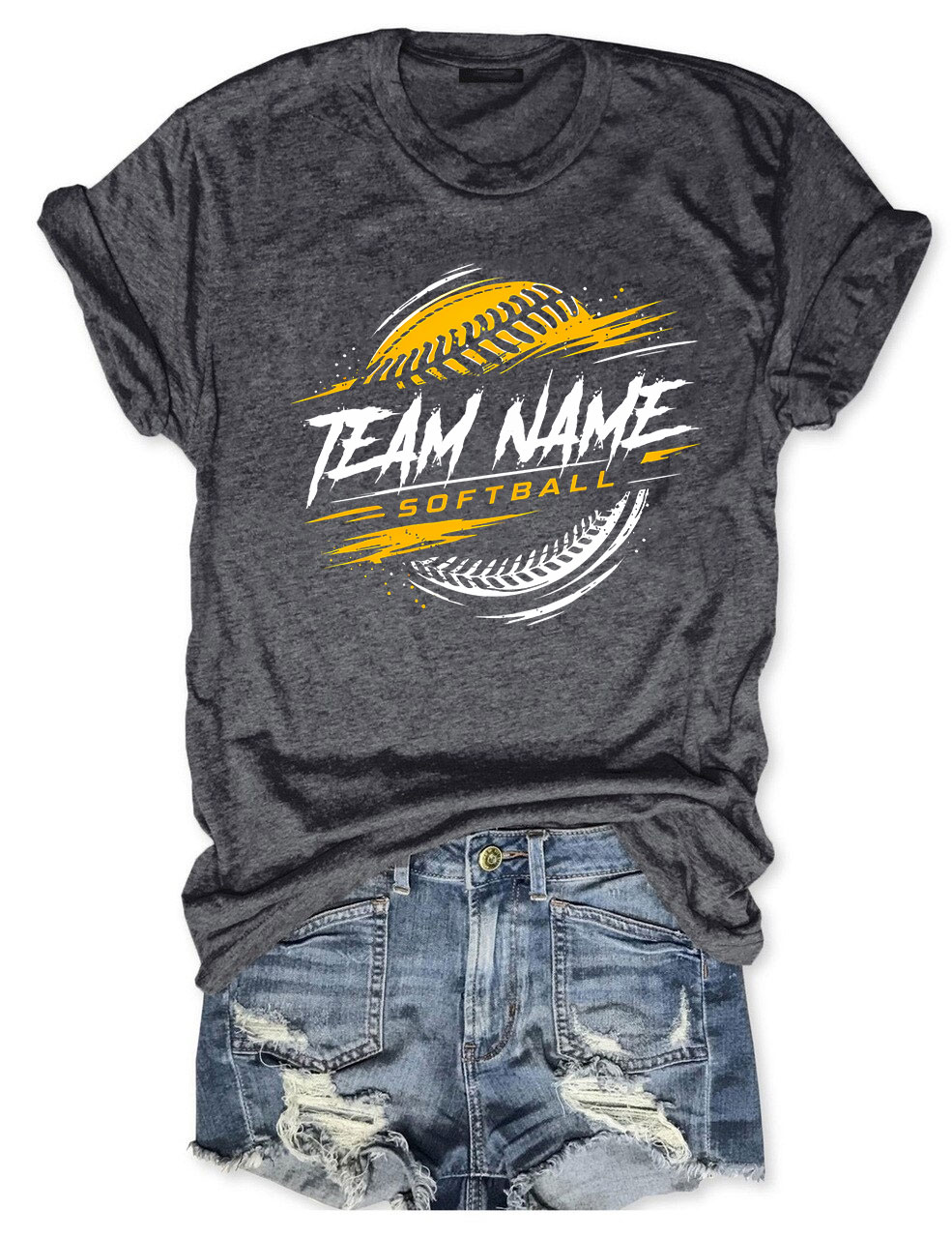 Custom Name Softball T-shirt