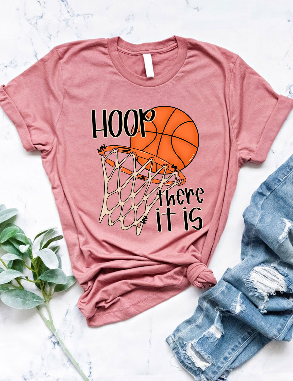 Hoop There It Is Funny Basketball T-Shirt