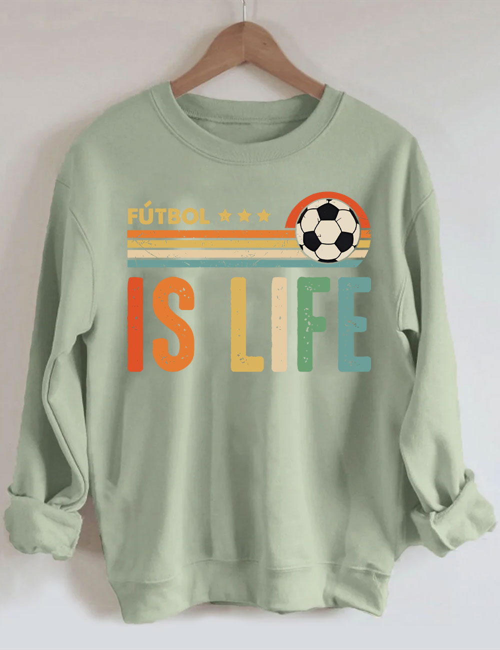 Futbol Is Life Custom Number Sweatshirt