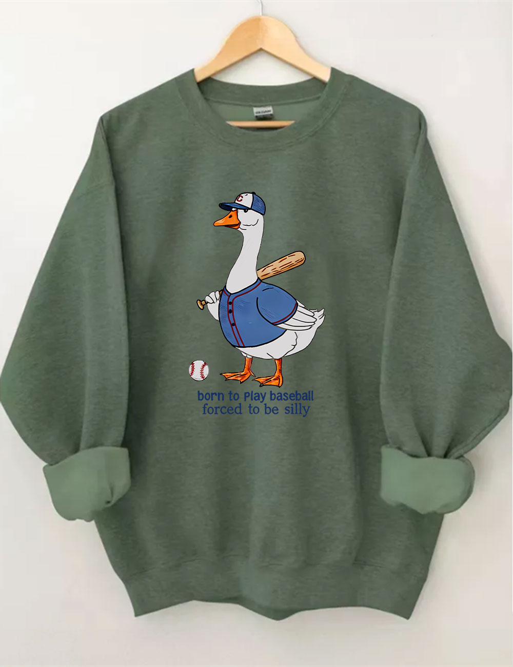 Silly Goose Baseball Sweatshirt