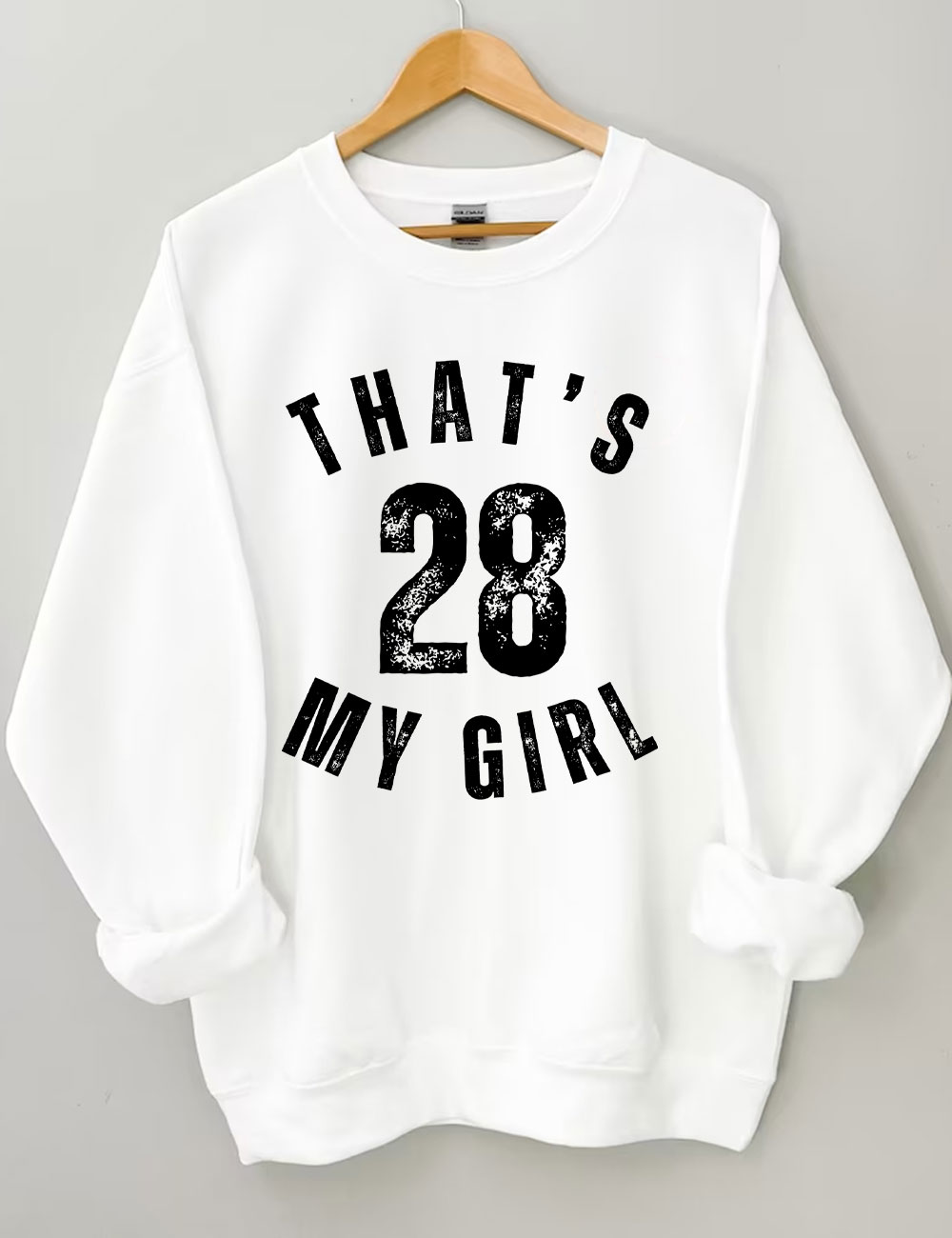 Custom That's My Girl Football Mom Sweatshirt