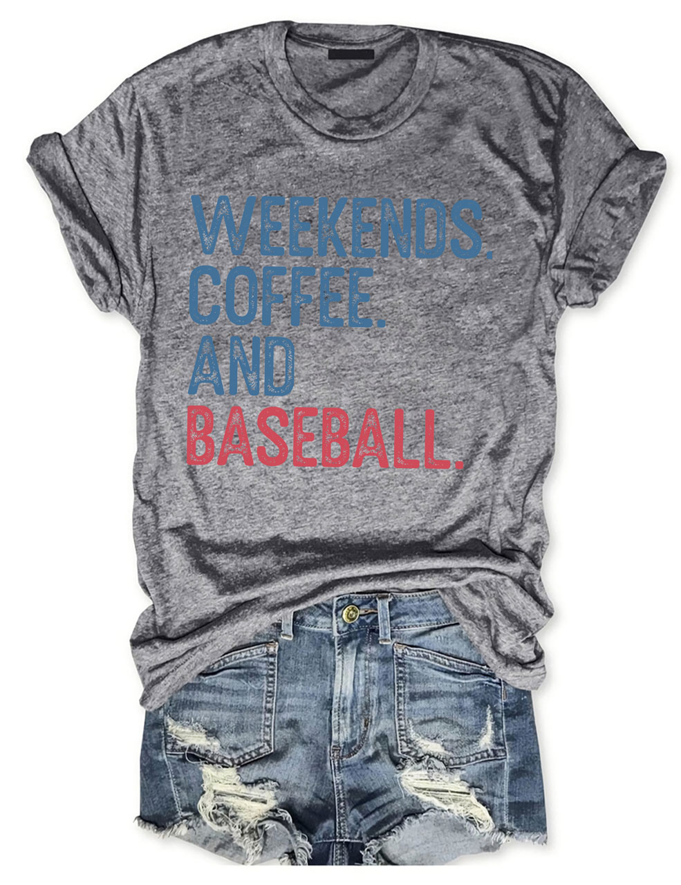 Custom Weekends Coffee Baseball T-Shirt