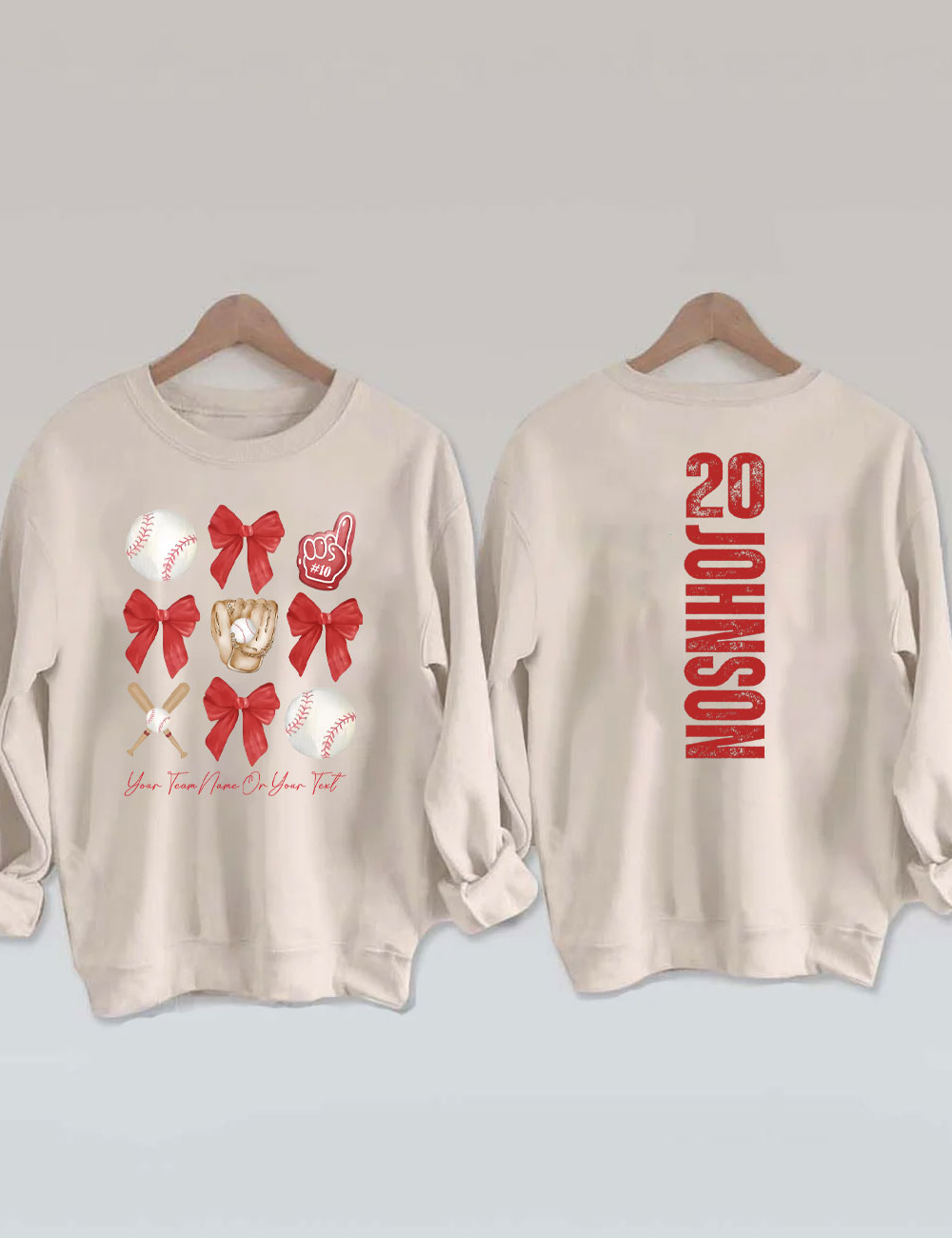 Custom Retro Baseball Sweatshirt