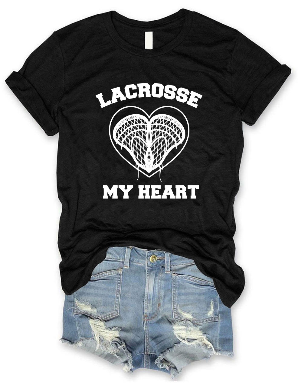 Lacrosse My Heart T-shirt