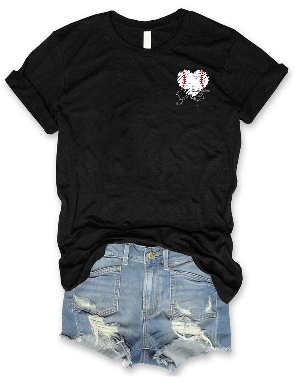 Custom Baseball Heart Funny T-shirt