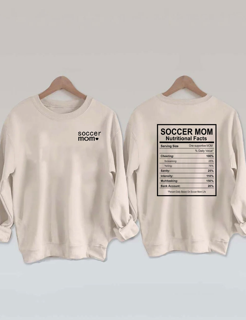 Funny Soccer Mom Facts Sweatshirt