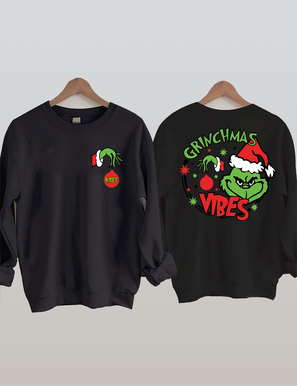 Custom Name Grinch Family Sweatshirt