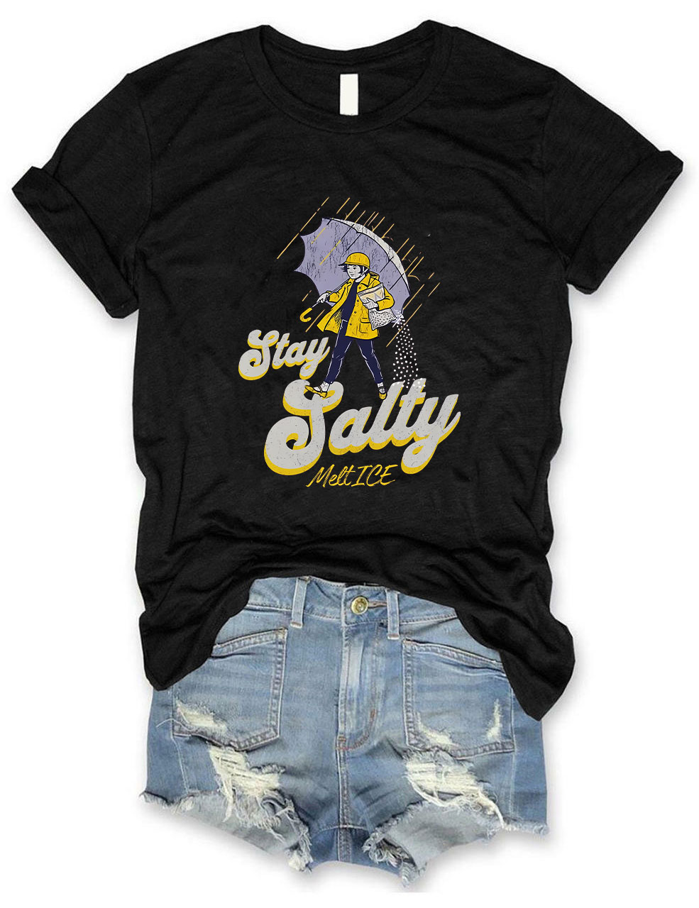 Subtle Anti Ice Stay Salty Protest  T-shirt