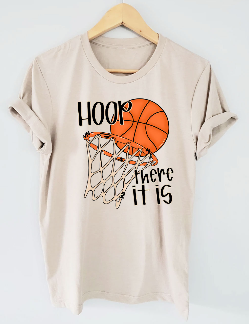 Hoop There It Is Funny Basketball T-Shirt
