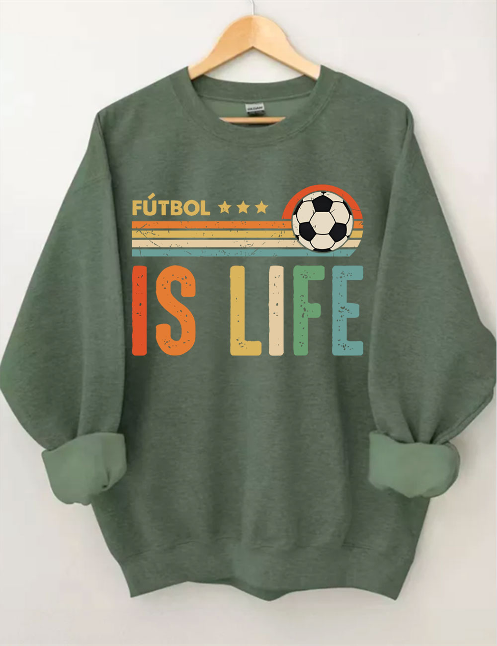 Futbol Is Life Custom Number Sweatshirt