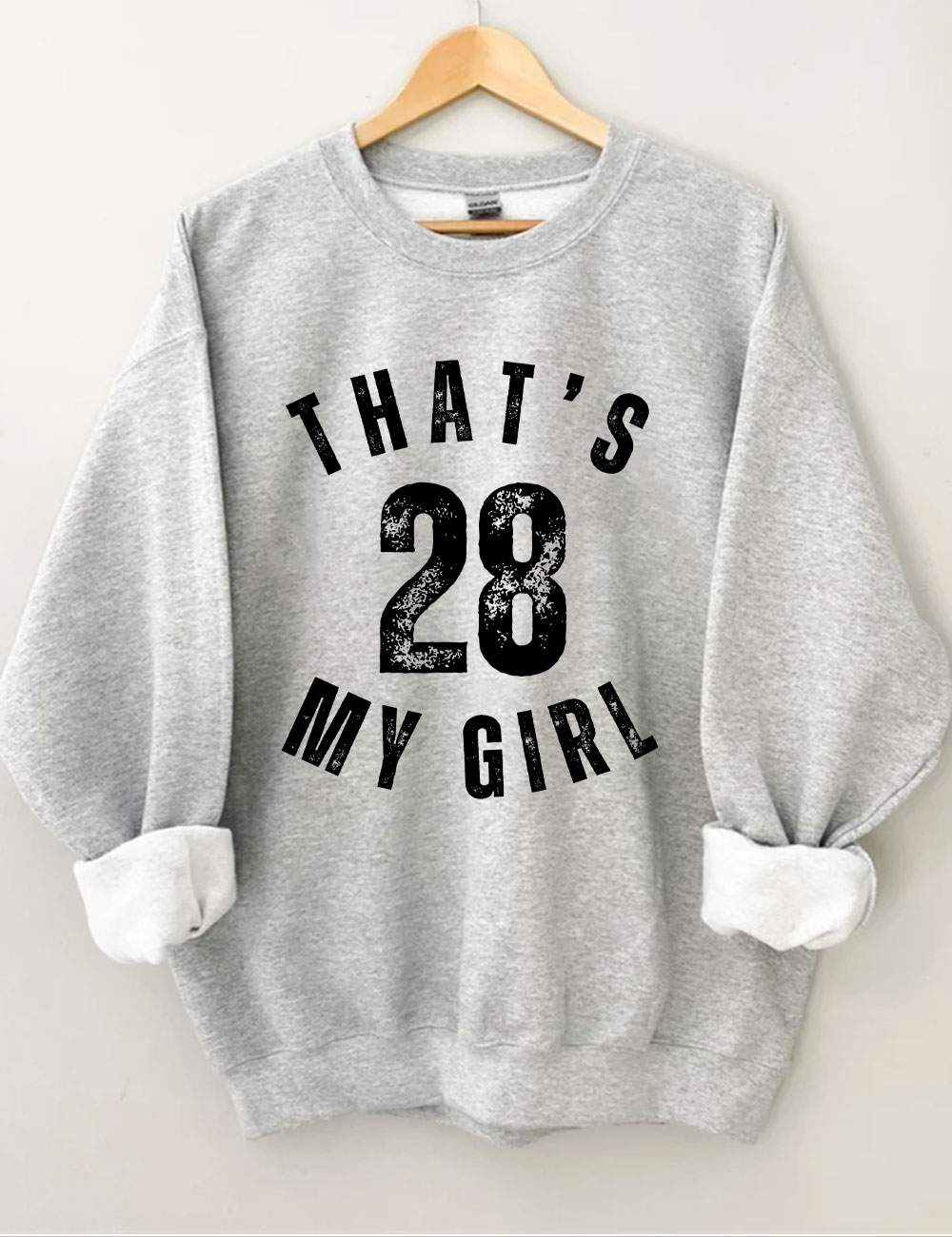 Custom That's My Girl Football Mom Sweatshirt