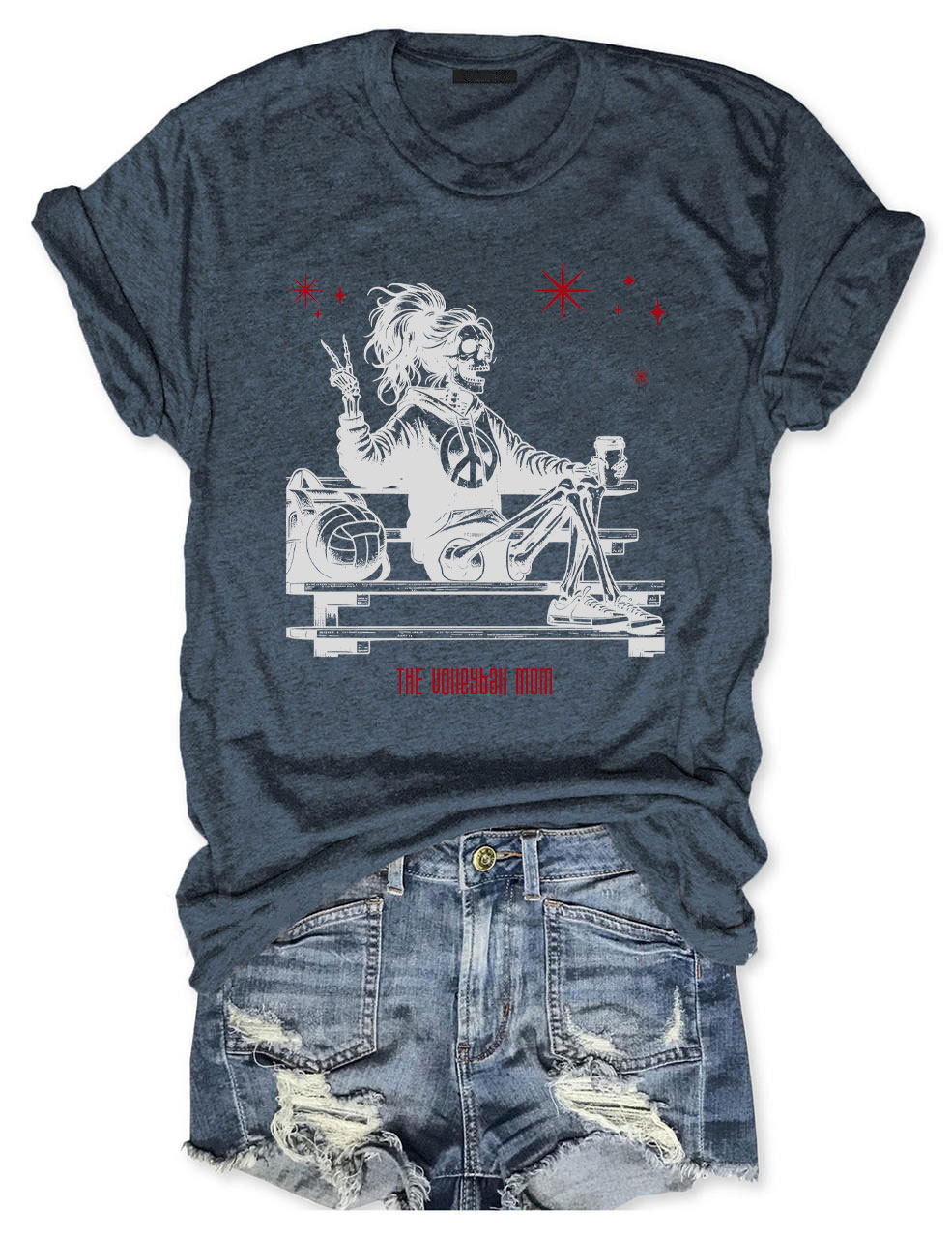 Halloween Volleyball Mama T-shirt