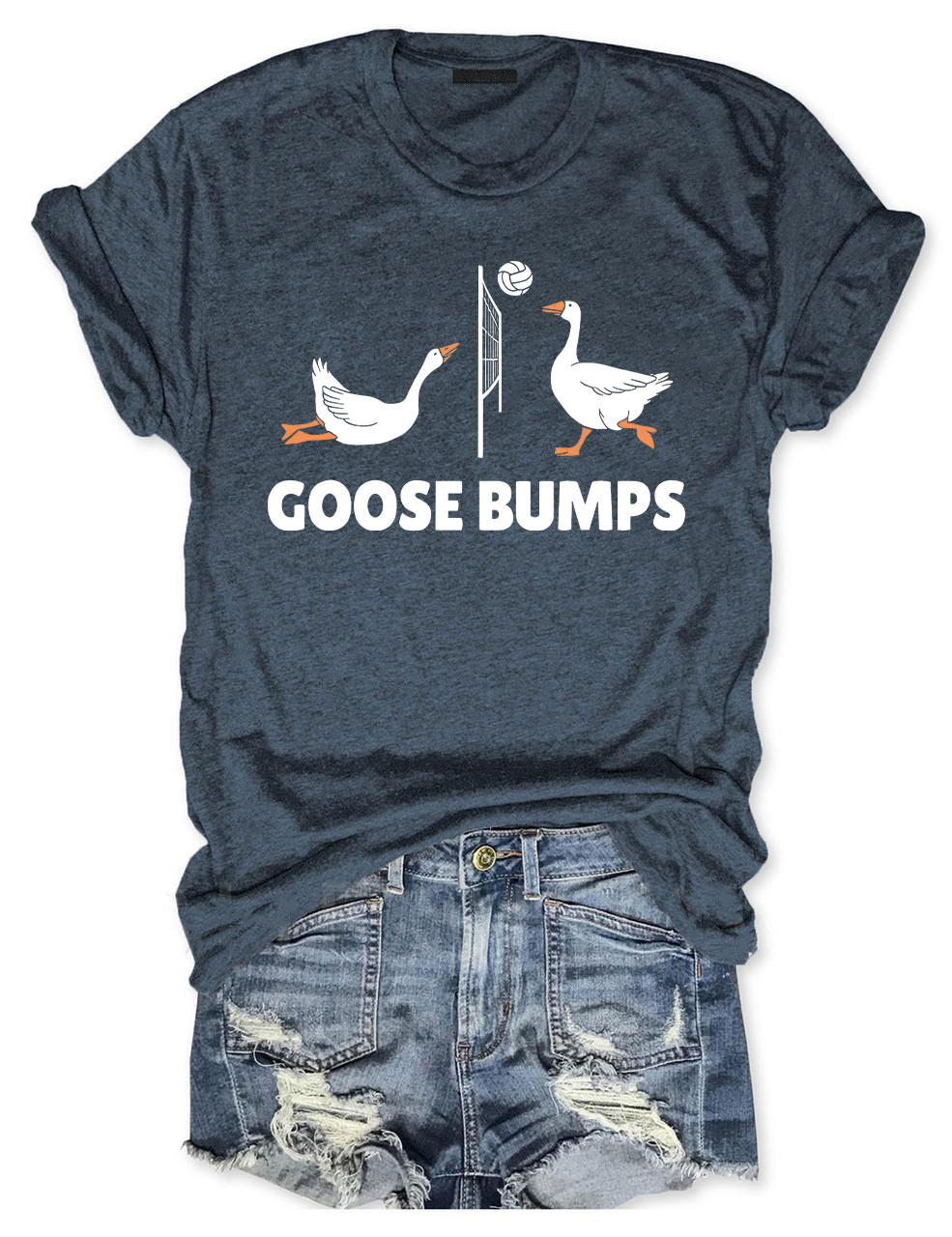 Goose Bumps Funny Volleyball T-shirt