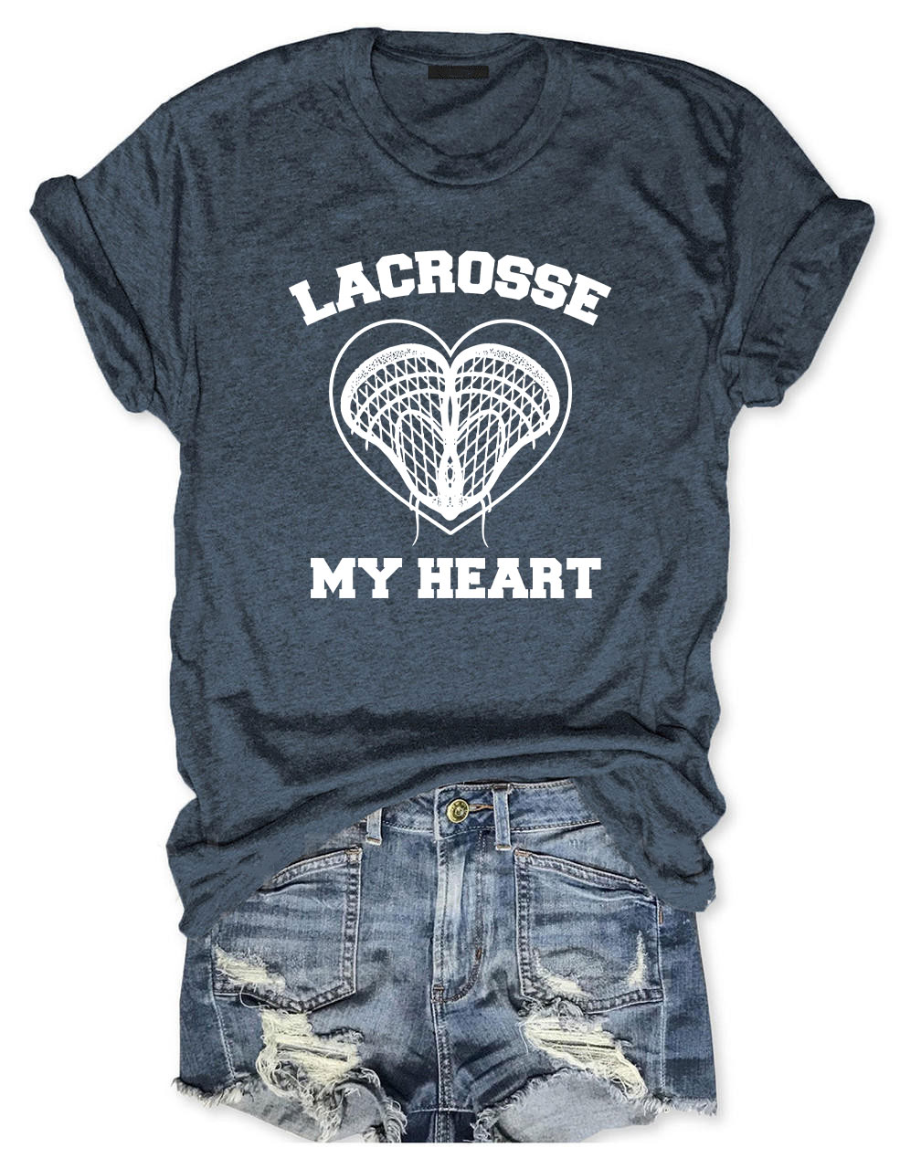 Lacrosse My Heart T-shirt