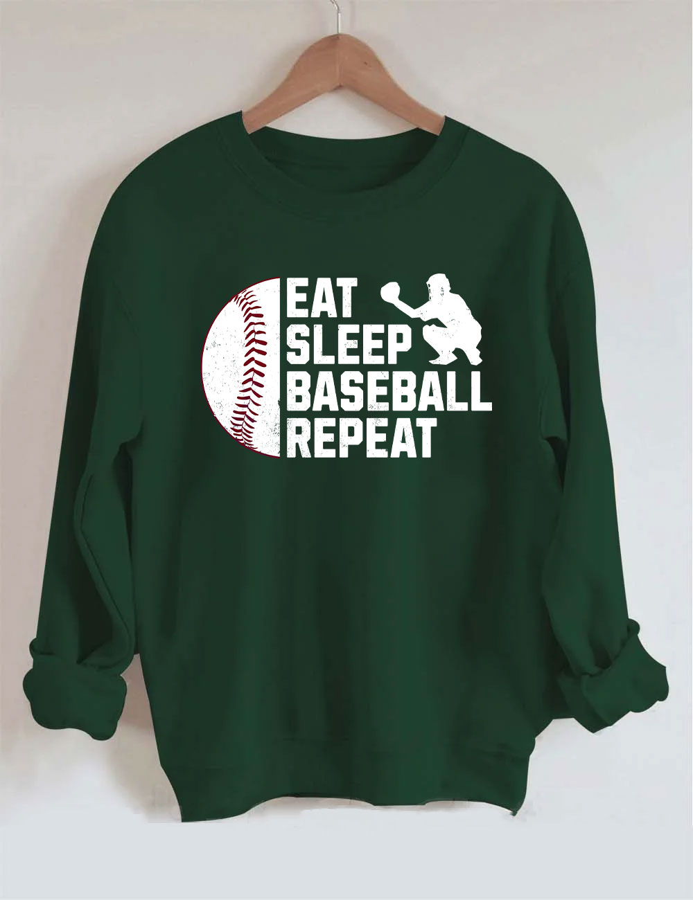 Eat Sleep Baseball Repeat Sweatshirt