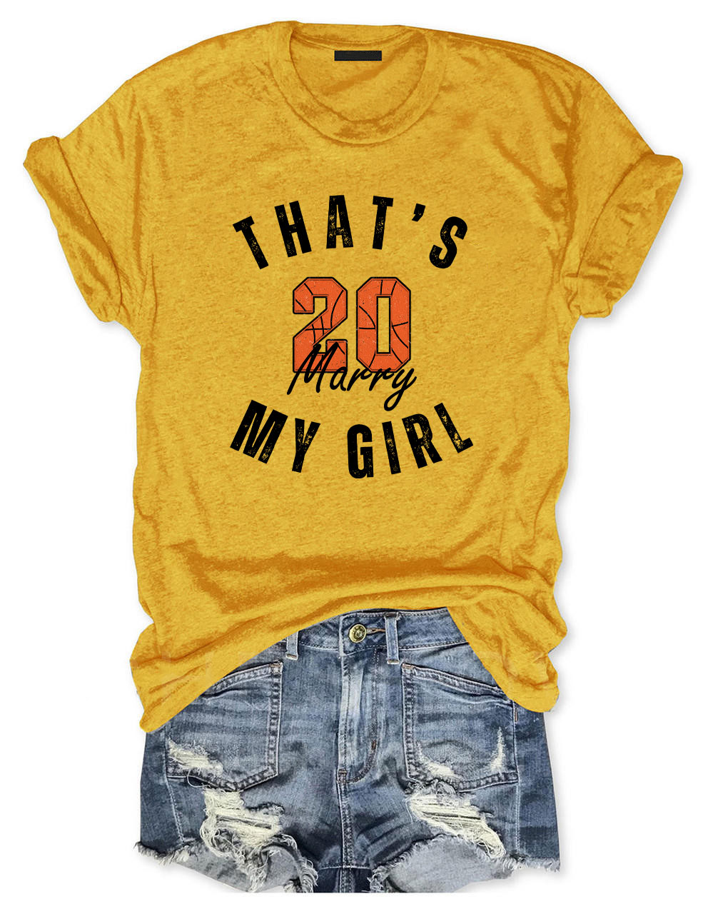 Custom That's My Girl Basketball T-shirt