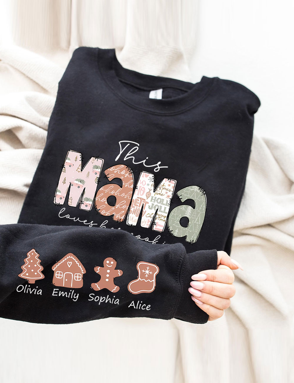 Custom This Mama Loves Her Cookies Sweatshirt