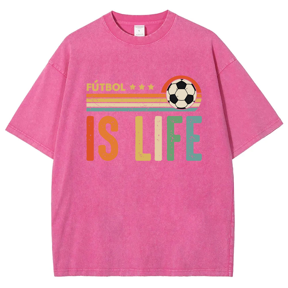 Futbol Is Life Washed T-shirt