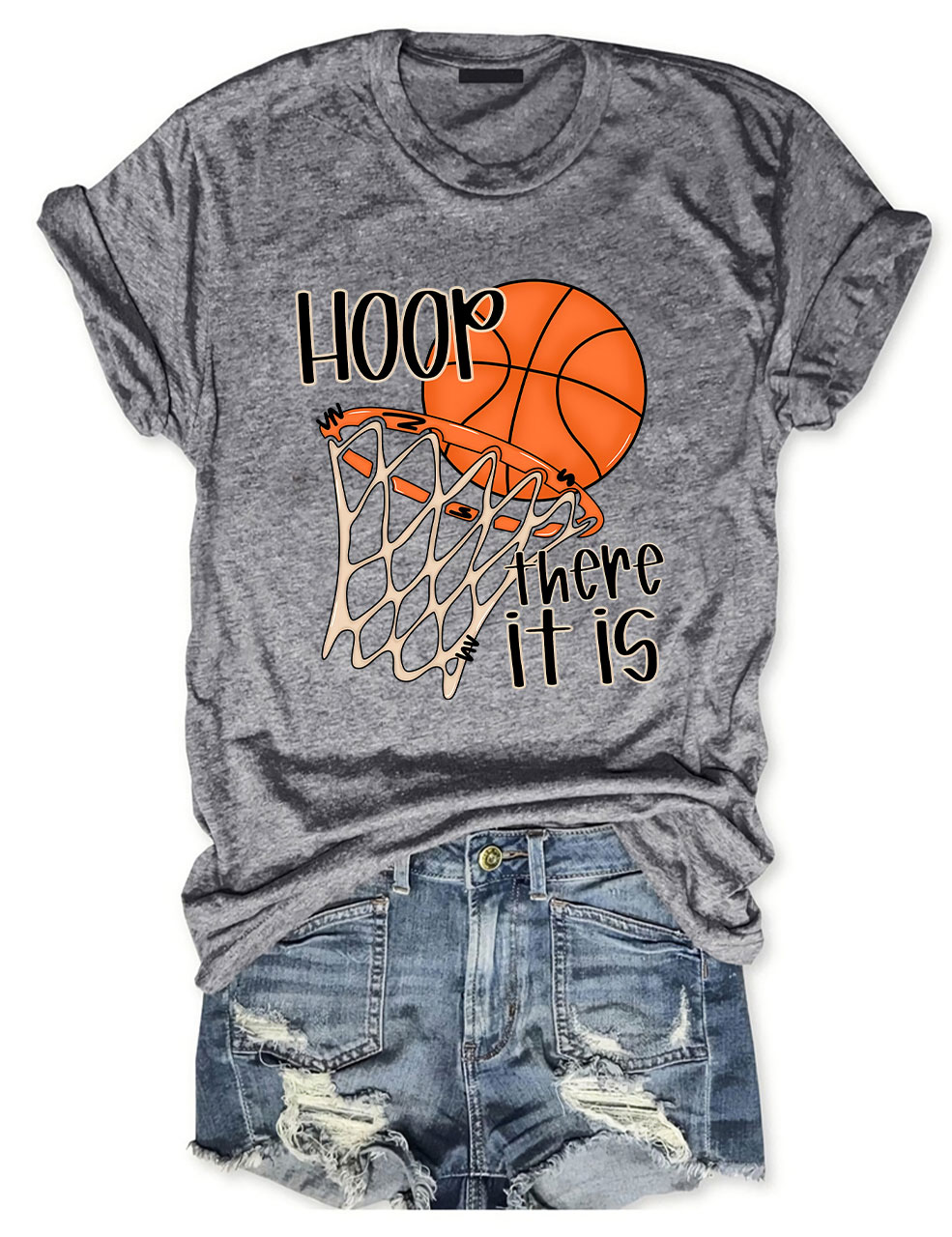 Hoop There It Is Funny Basketball T-Shirt