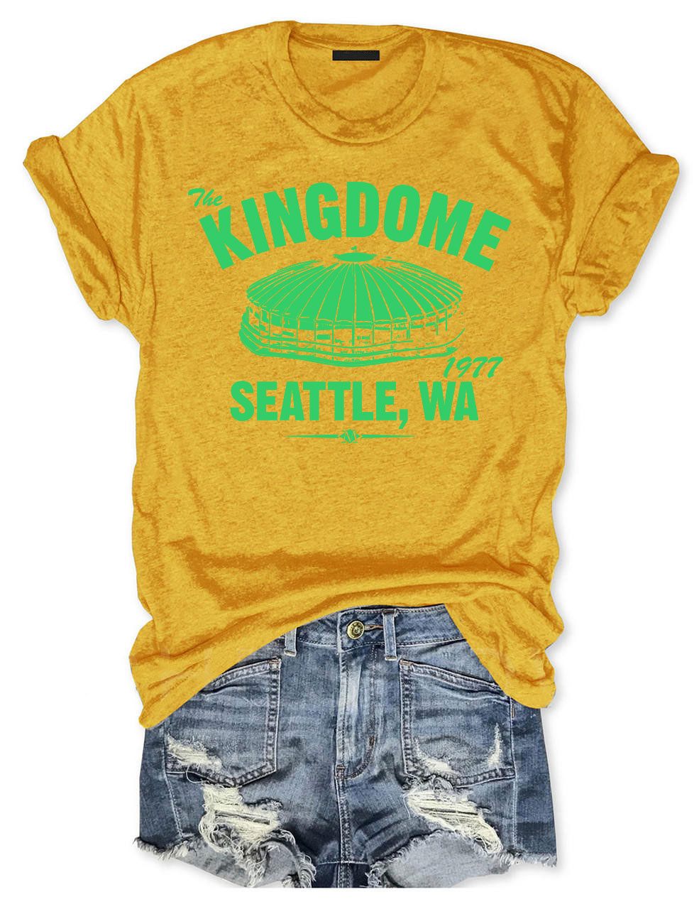 The Kingdome 1977 Baseball T-shirt