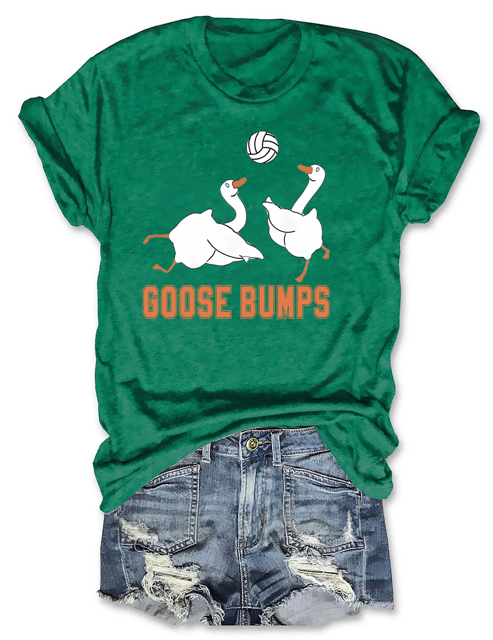 Goose Bumps Funny Volleyball T-shirt