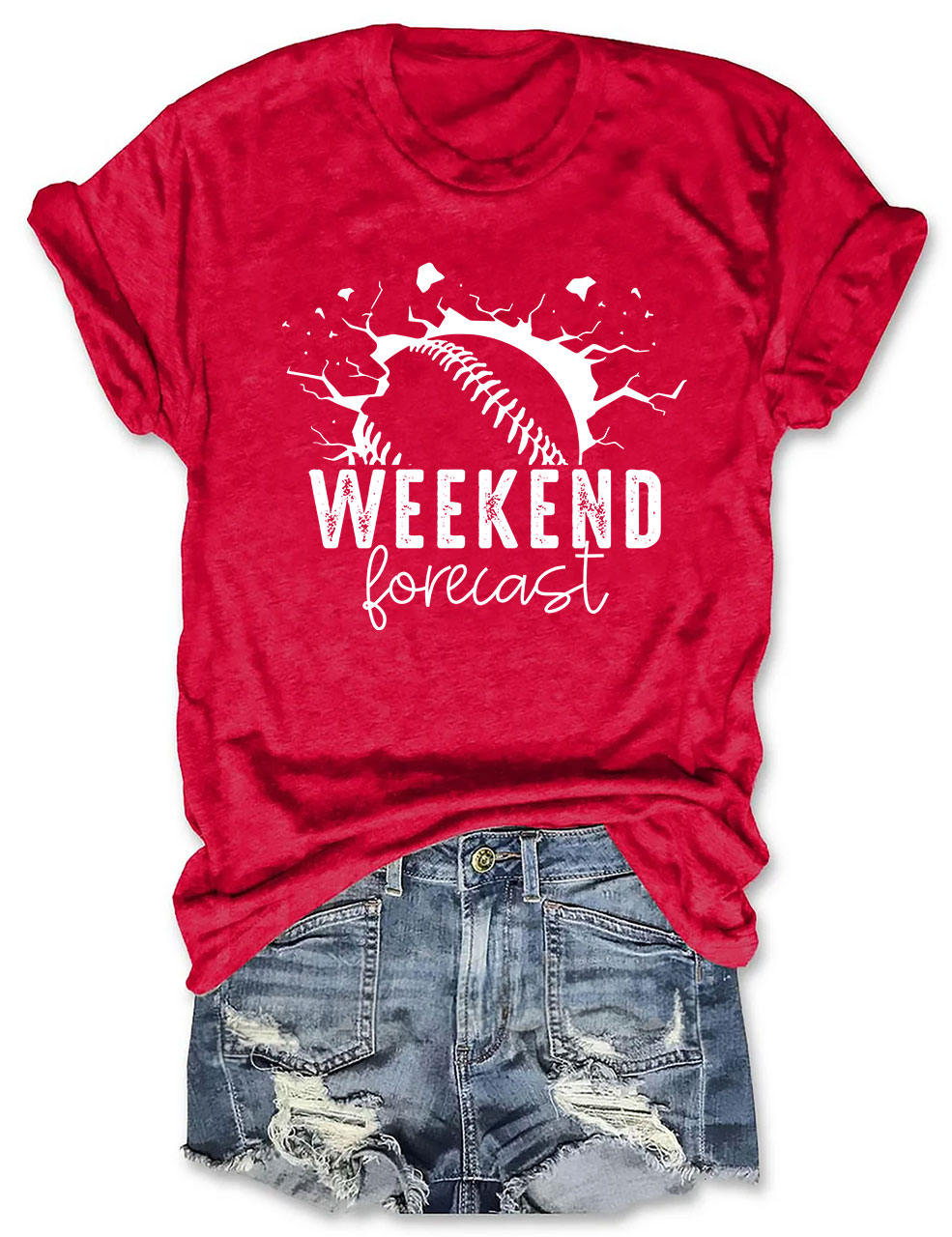 Weekend Forecast Softball T-shirt