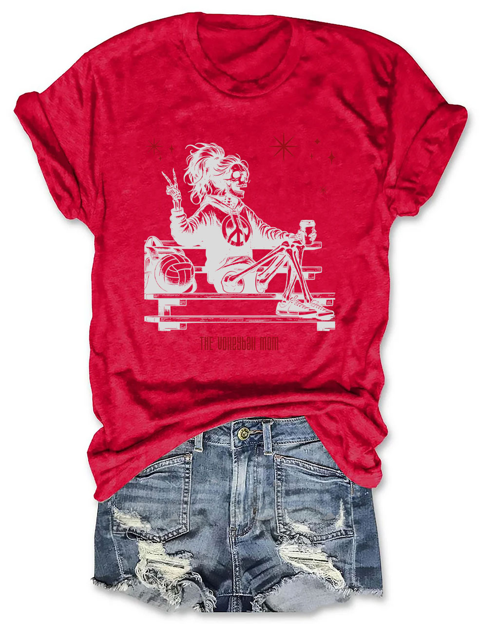 Halloween Volleyball Mama T-shirt